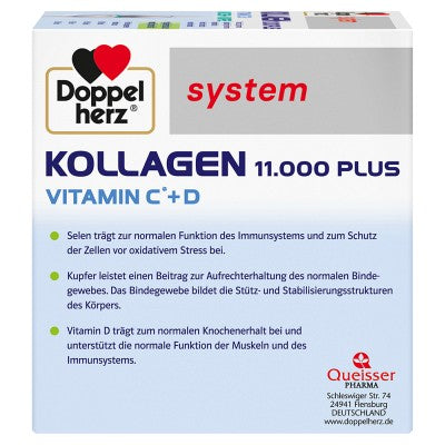 DOPPELHERZ Kollagen 11.000 Plus system Ampullen