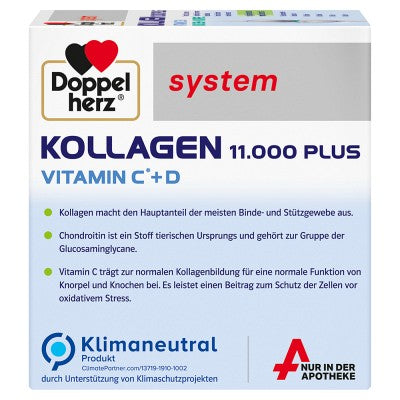 DOPPELHERZ Kollagen 11.000 Plus system Ampullen