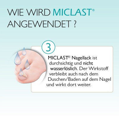 MICLAST® 80 mg/g wirkstoffhaltiger Nagellack - gegen Pilze und Bakterien