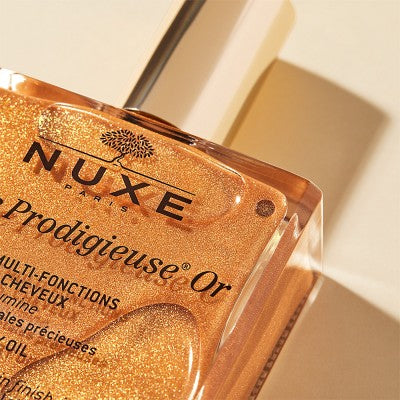 NUXE Huile Prodigieuse OR Pflegeöl mit Schimmer-Effekt für Gesicht, Körper und Haar