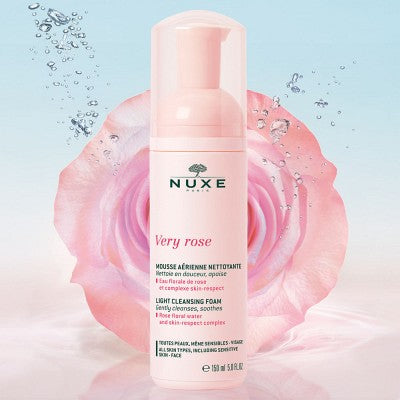 NUXE® Very Rose beruhigender Reinigungsschaum zur sanften Gesichtsreinigung empfindlicher Haut