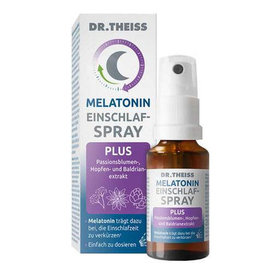 DR.THEISS Melatonin Einschlaf-Spray Plus - schnell einschlafen und die Nacht durchschlafen