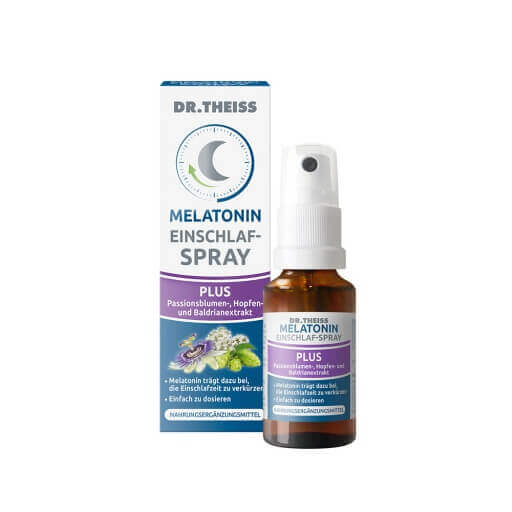 DR.THEISS Melatonin Einschlaf-Spray Plus - schnell einschlafen und die Nacht durchschlafen