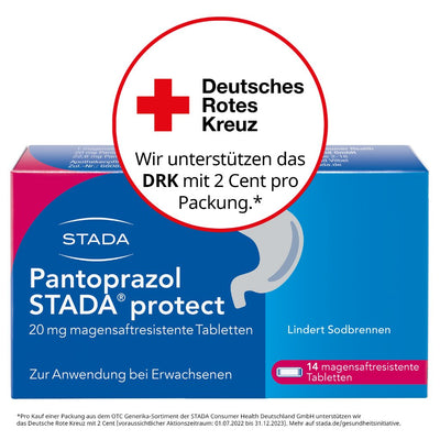 Pantoprazol STADA® protect 20 mg magensaftresistente Tabletten lindert Sodbrennen