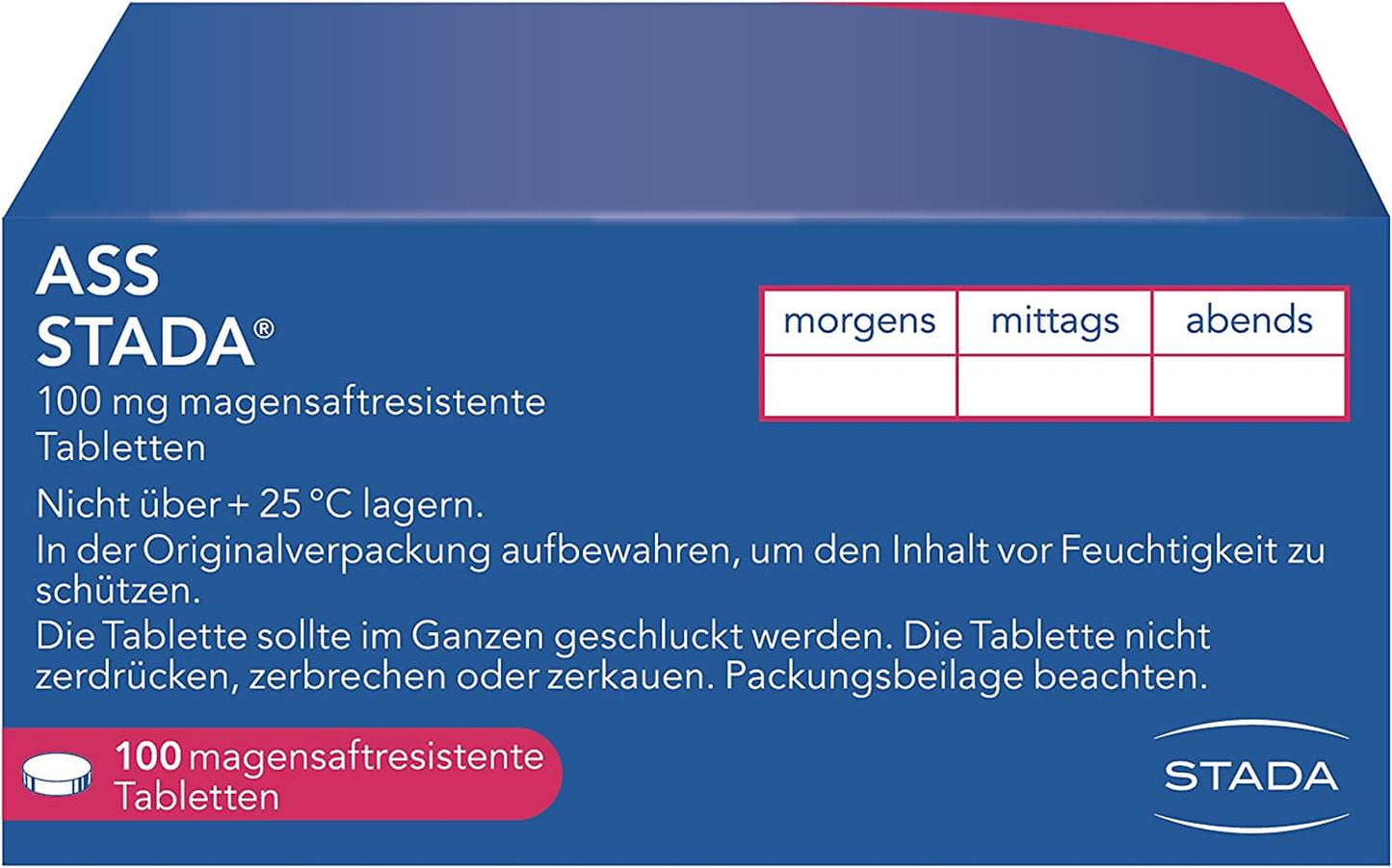 ASS STADA® 100 mg magensaftresistente Tabletten