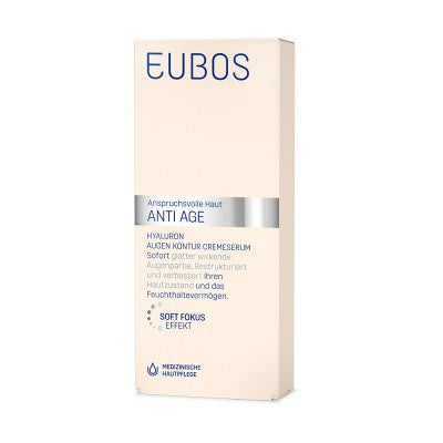 EUBOS ANTI AGE HYALURON AUGEN KONTUR CREMESERUM - 15ml