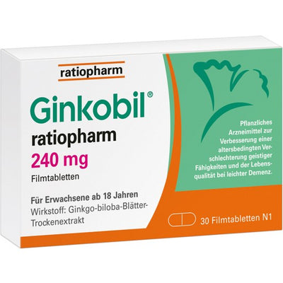 Ginkobil ratiopharm 240mg - for memory problems