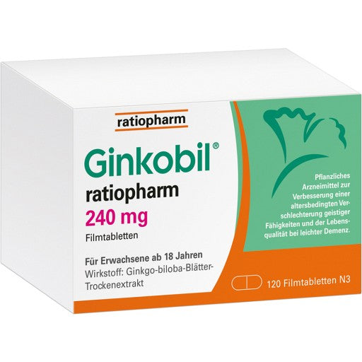 Ginkobil ratiopharm 240mg - bei Gedächtnisproblemen