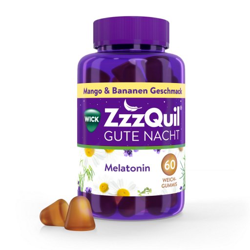 WICK ZzzQuil Gute Nacht mit Melatonin Mango-Banane
