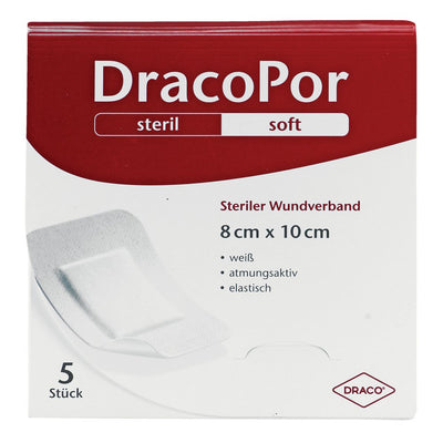 DRACOPOR Wundverband 8x10 cm steril - Pflaster
