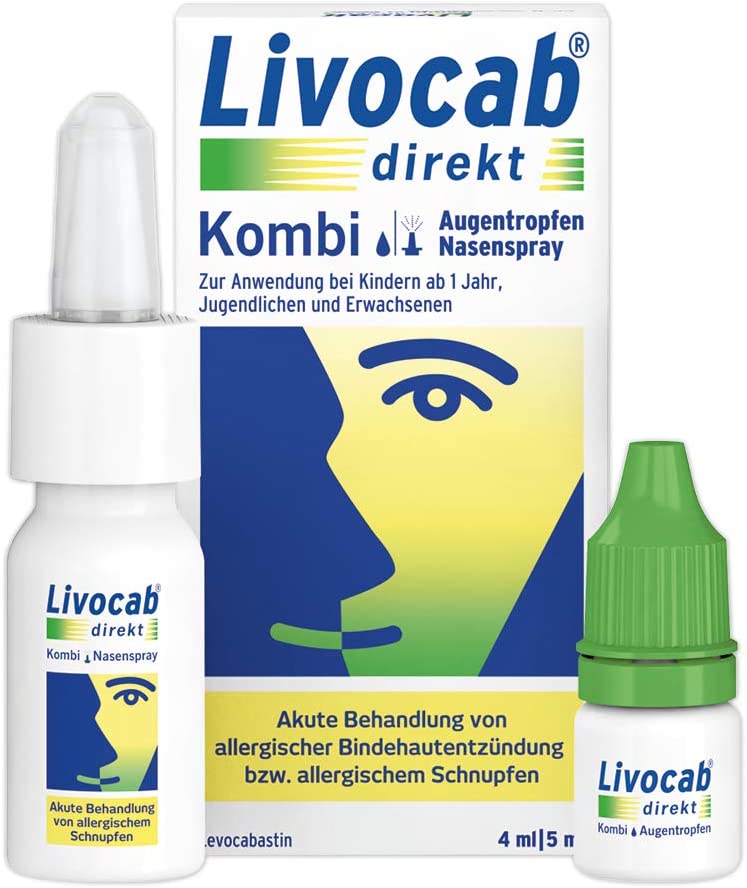 LIVOCAB direkt Kombi 4 ml Augentr.+5 ml Nasenspray