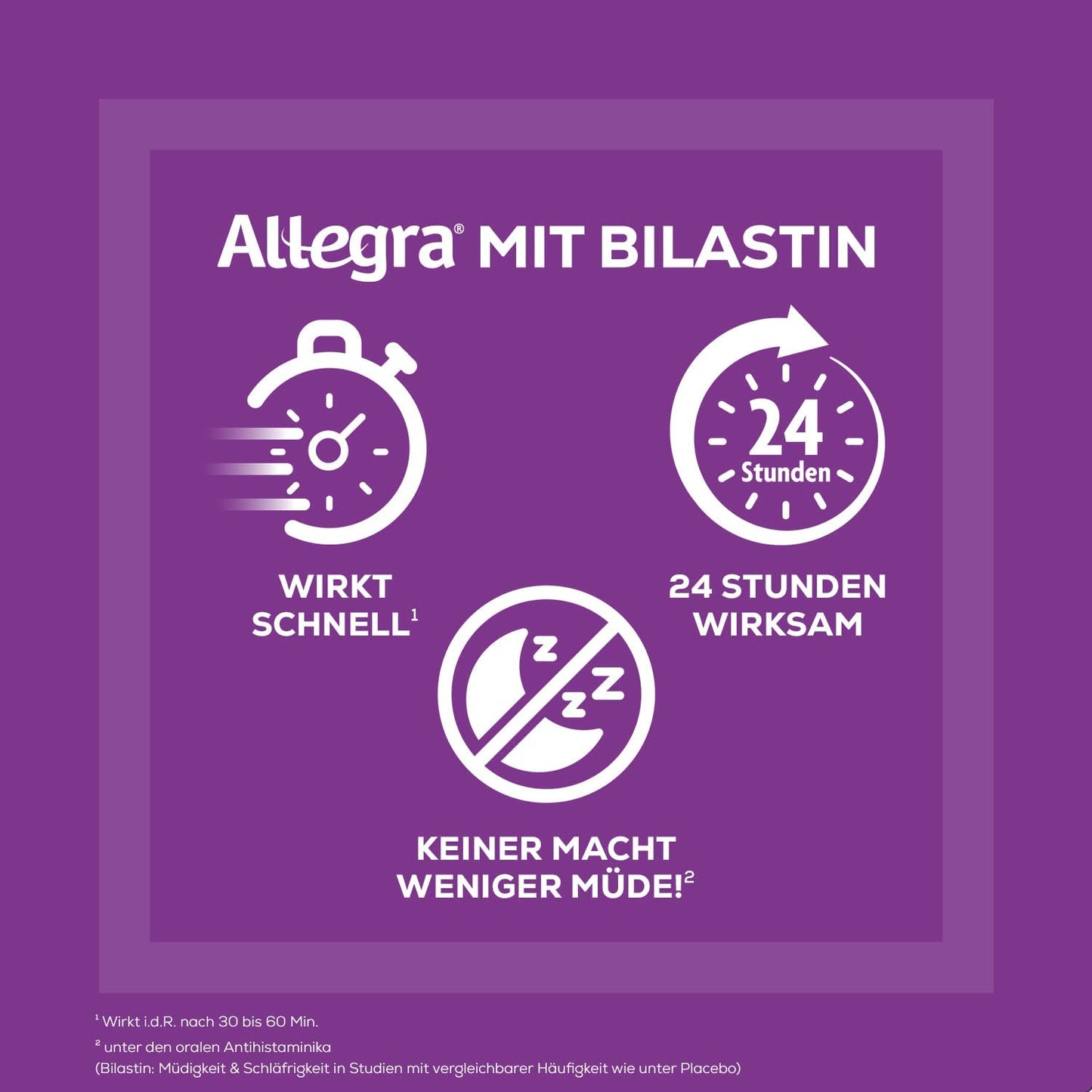 ALLEGRA 20mg Allergietabletten - lindert wirksam allergisch bedingte Symptome wie Niesen, tränende Augen sowie Juckreiz, Rötung und Quaddelbildung