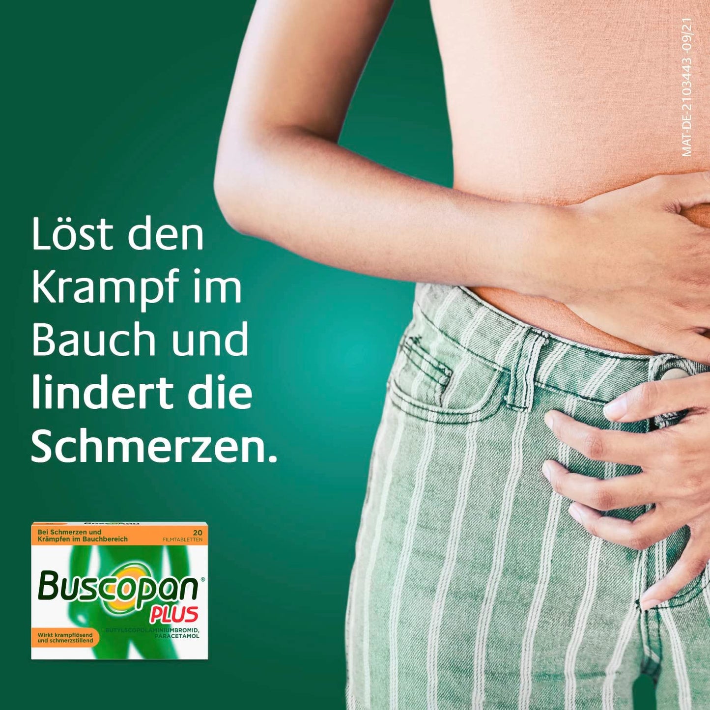 BUSCOPAN plus 10 mg/500 mg Filmtabletten bei stärkeren Schmerzen und Krämpfen im Bauchbereich