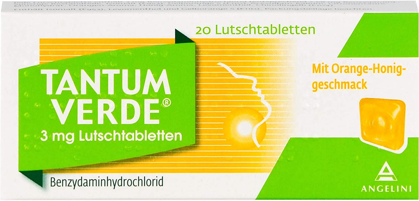 TANTUM VERDE 3 mg Lutschtabletten Orange-Honiggeschmack