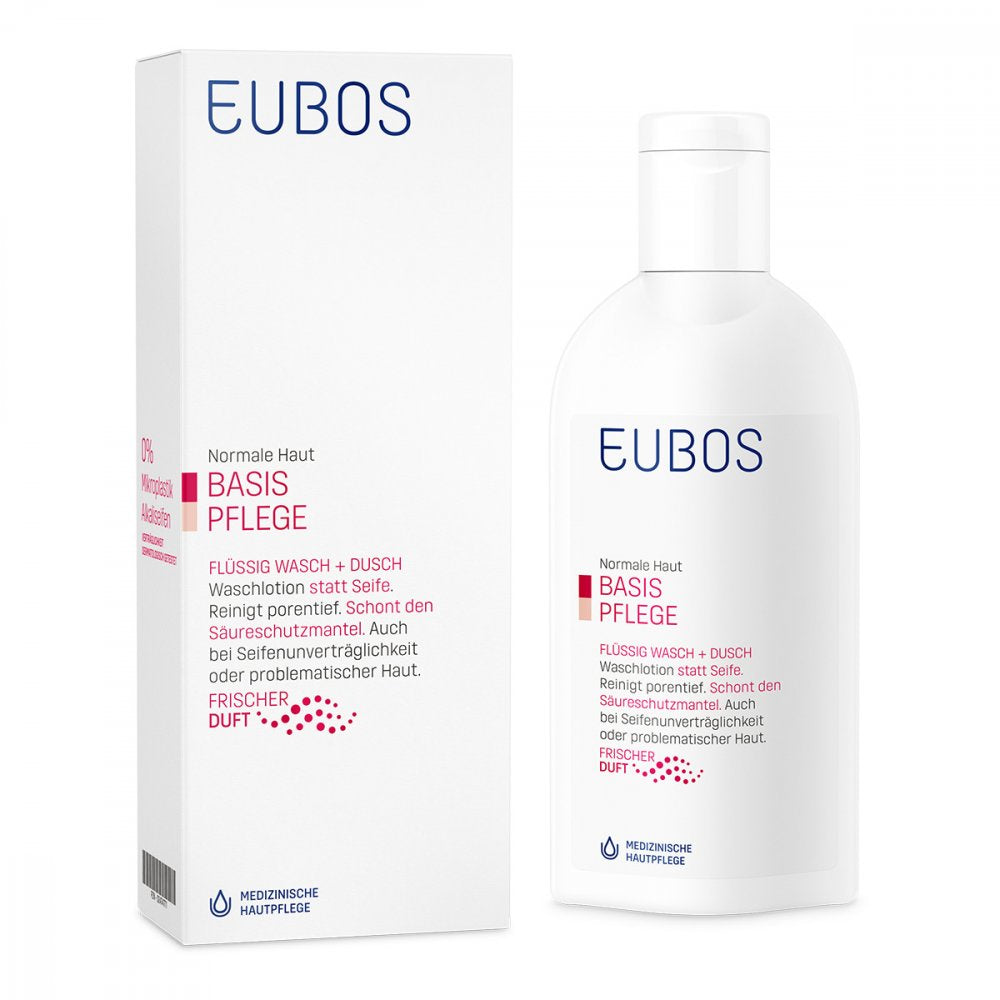 EUBOS BASIS PFLEGE FLÜSSIG ROT WASCH + DUSCH - 200ml