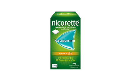 nicorette 2 mg freshfruit chewing gum