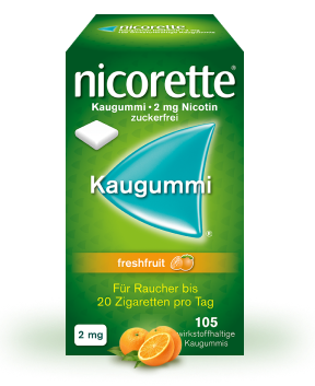 nicorette 2 mg freshfruit Kaugummi