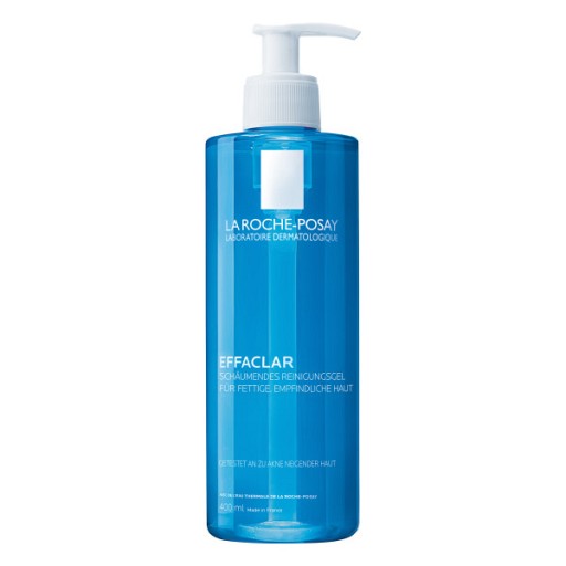 La Roche Posay EFFACLAR Schäumendes Reinigungsgel für empfindliche Haut ohne Alkohol – für fettige und zu Akne neigender Haut
